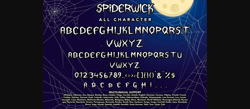 Spiderwick Font Poster 4