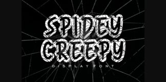 Spidey Creepy Font Poster 1