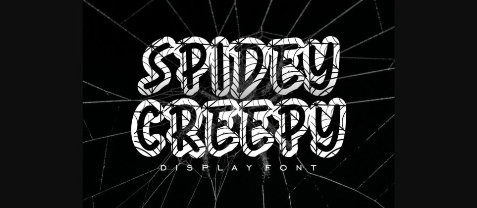 Spidey Creepy Font Poster 1