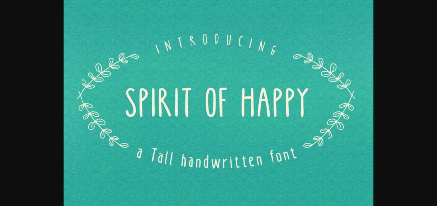 Spirit of Happy Font Poster 1