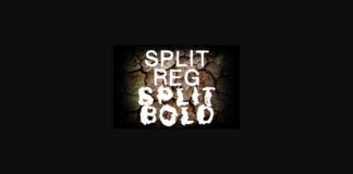 Split Font Poster 1