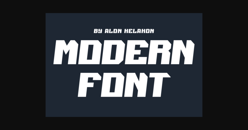 Spons Blocky Font Poster 4