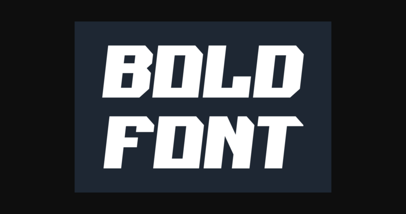 Spons Blocky Font Poster 5