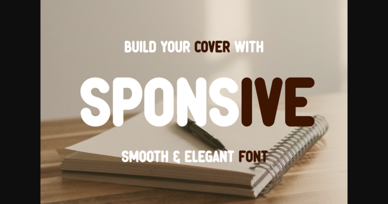 Sponsive Font Poster 3