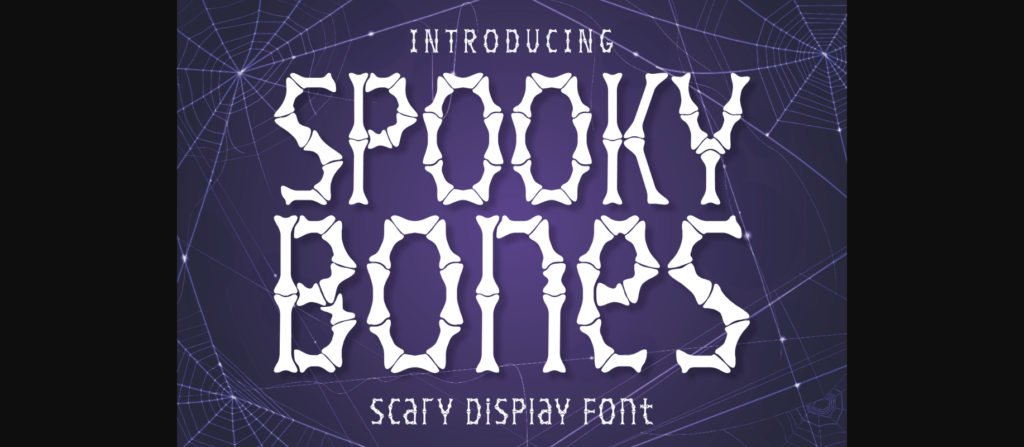 Spooky Bones Font Poster 3