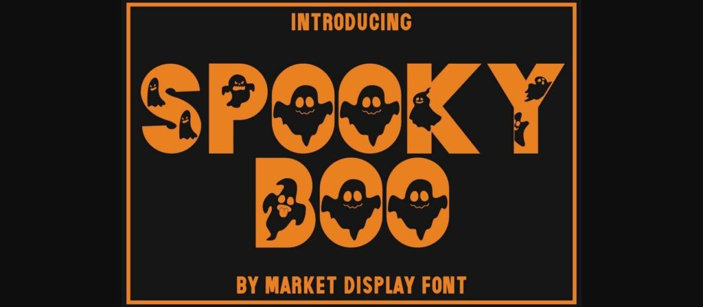 Spooky Boo Font Poster 3