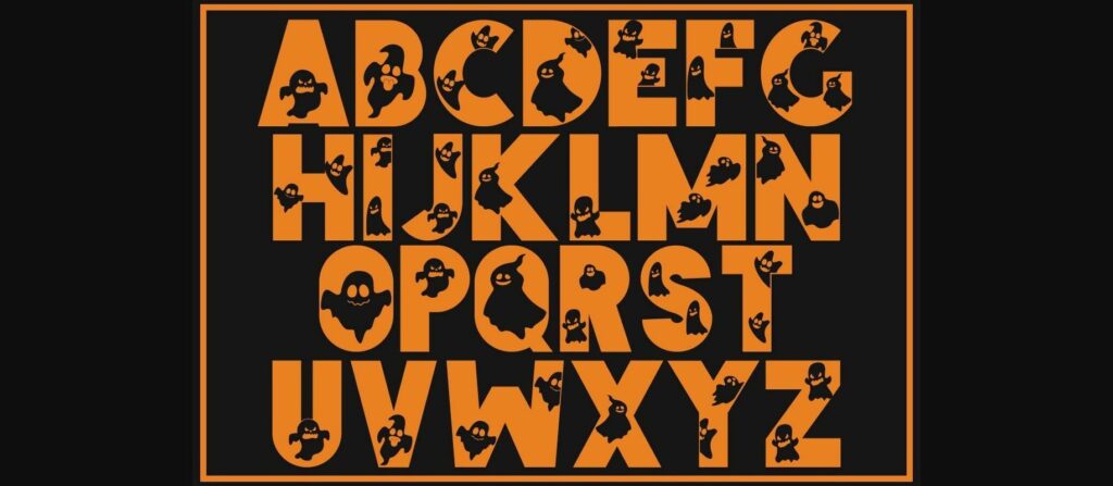 Spooky Boo Font Poster 4