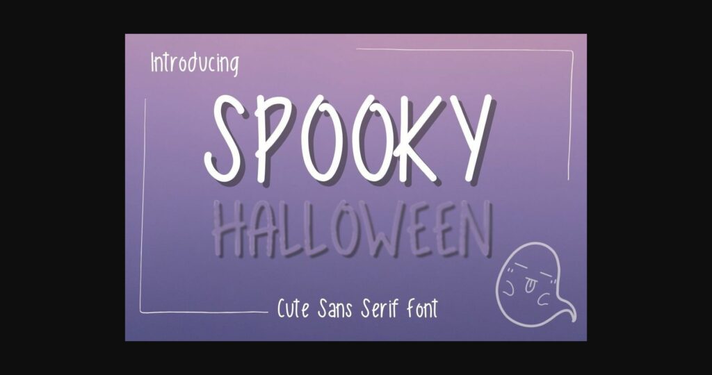 Spooky Font Poster 3