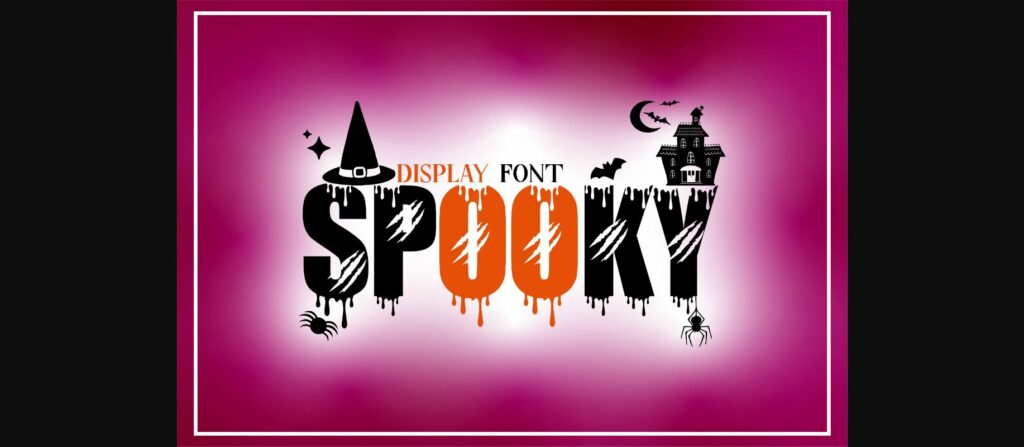 Spooky Font Poster 1