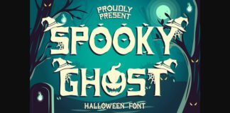 Spooky Ghost Font Poster 1