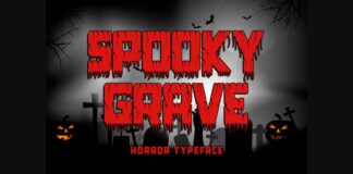 Spooky Grave Font Poster 1