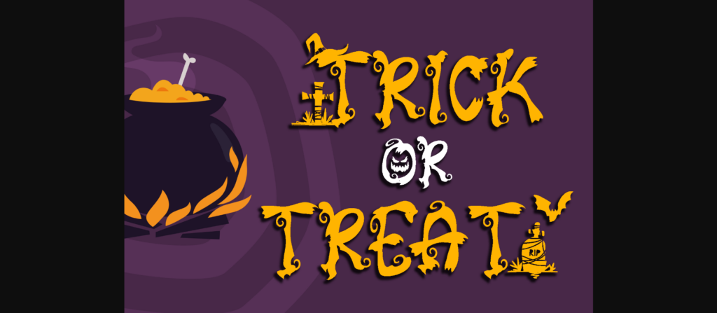 Spooky Halloween Font Poster 6