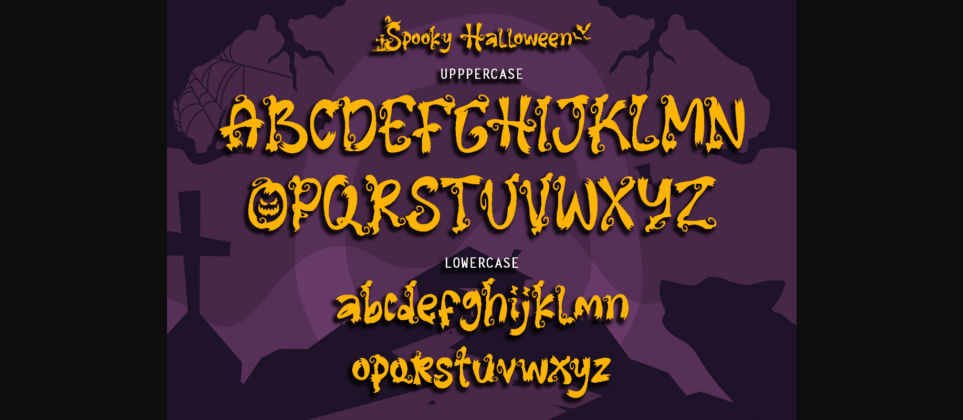 Spooky Halloween Font Poster 9