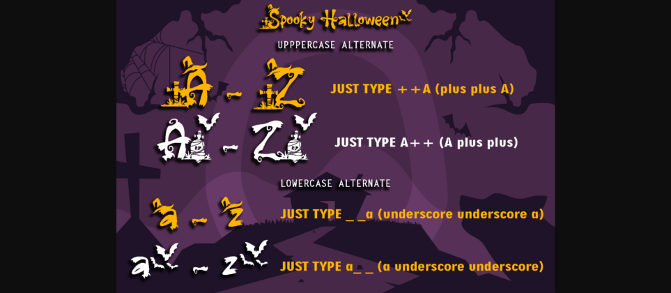 Spooky Halloween Font Poster 10