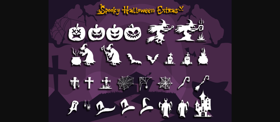 Spooky Halloween Font Poster 11