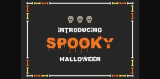 Spooky Halloween Font Poster 1