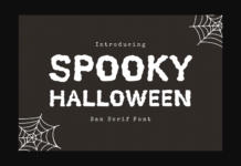 Spooky Halloween Font Poster 1