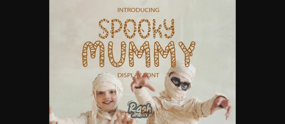 Spooky Mummy Font Poster 3