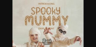 Spooky Mummy Font Poster 1