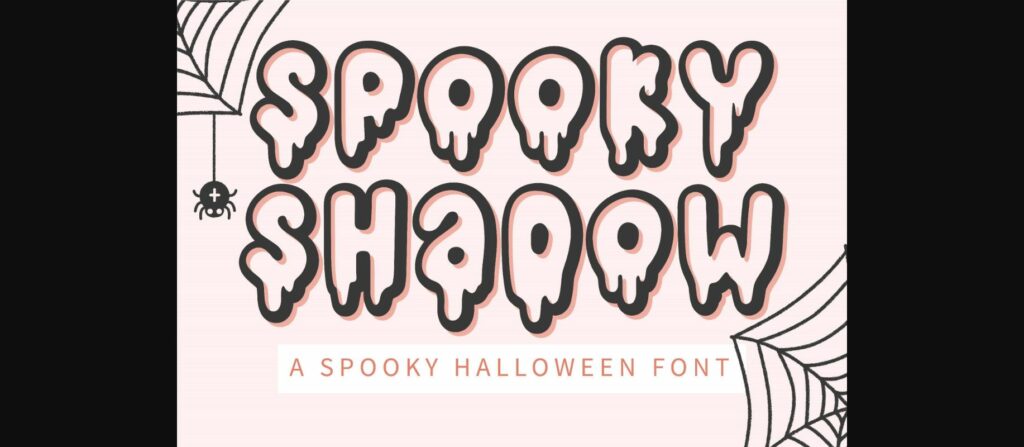 Spooky Shadow Font Poster 3