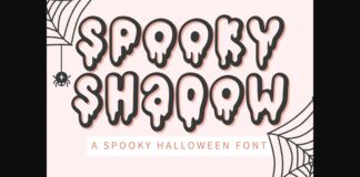 Spooky Shadow Font Poster 1