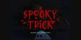 Spooky Trick Font Poster 1