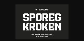 Sporeg Kroken Font Poster 1