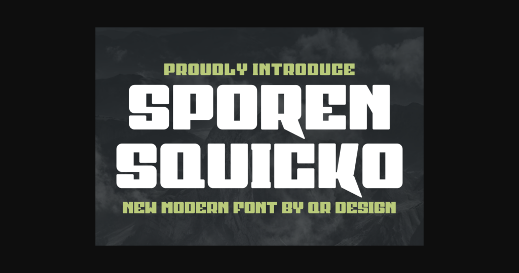 Sporen Squicko Font Poster 3