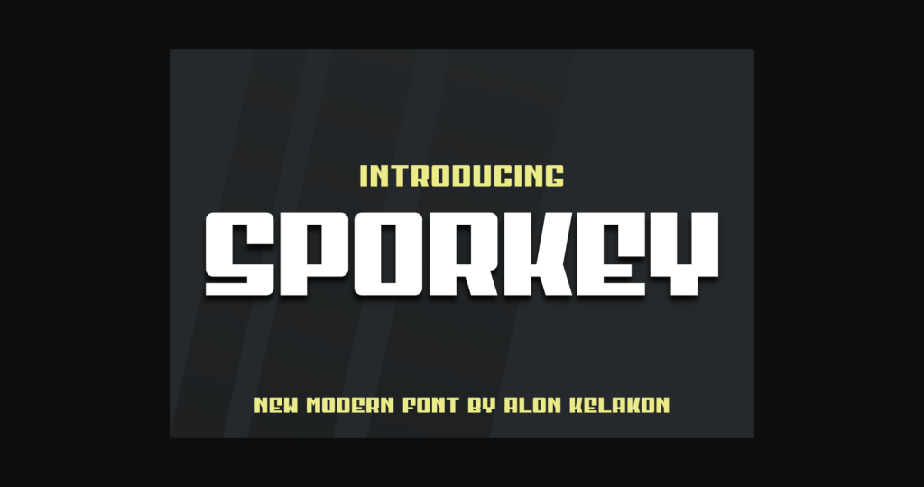 Sporkey Font Poster 1