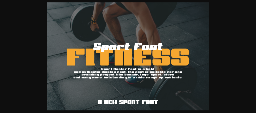 Sport Master Font Poster 7