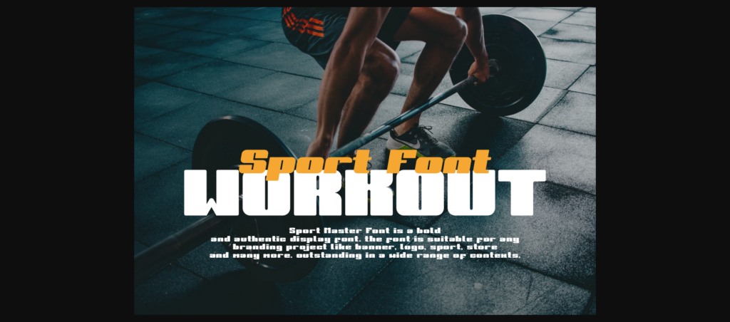 Sport Master Font Poster 9