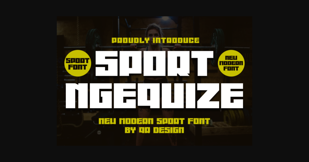 Sport Ngequize Font Poster 3