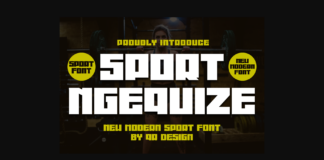 Sport Ngequize Font Poster 1