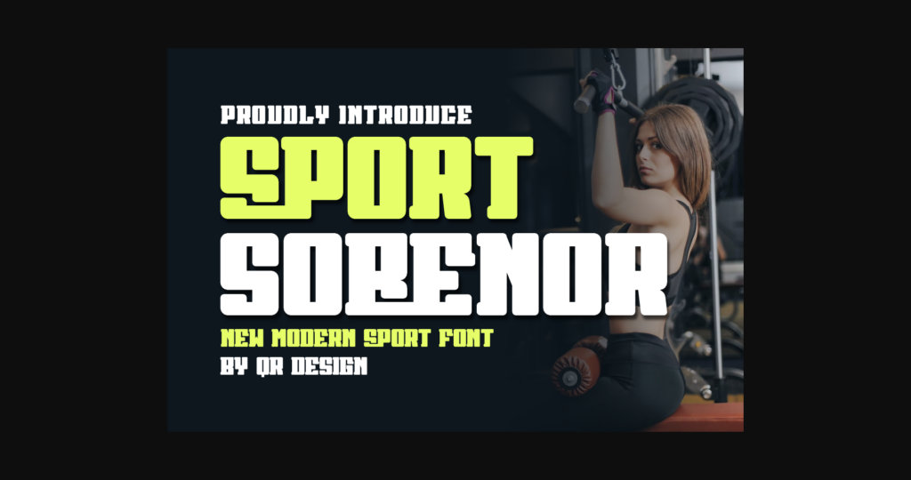 Sport Sobenor Font Poster 3