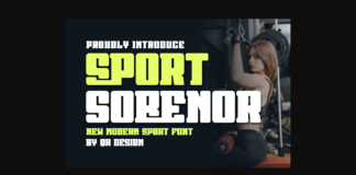 Sport Sobenor Font Poster 1