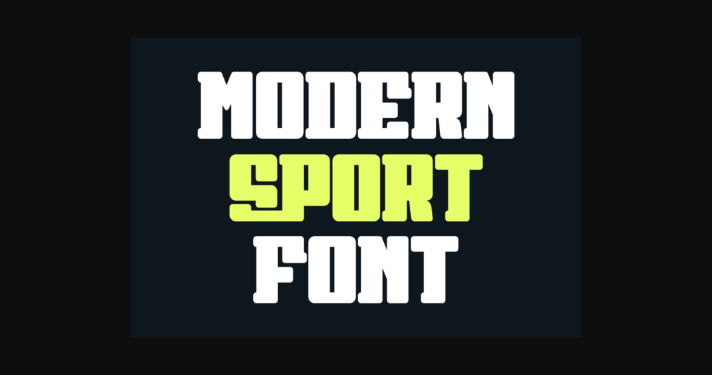 Sport Sobenor Font Poster 4