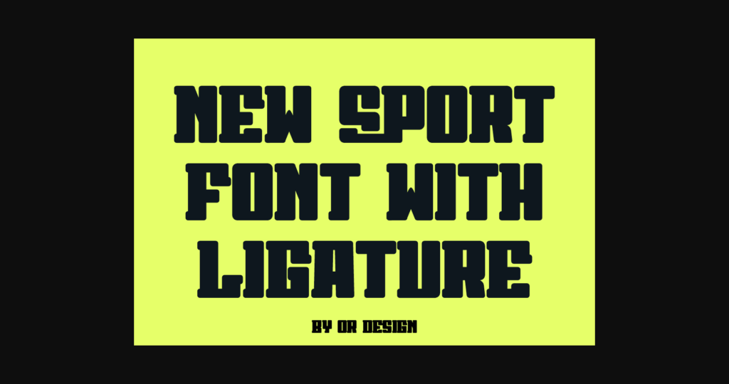 Sport Sobenor Font Poster 5