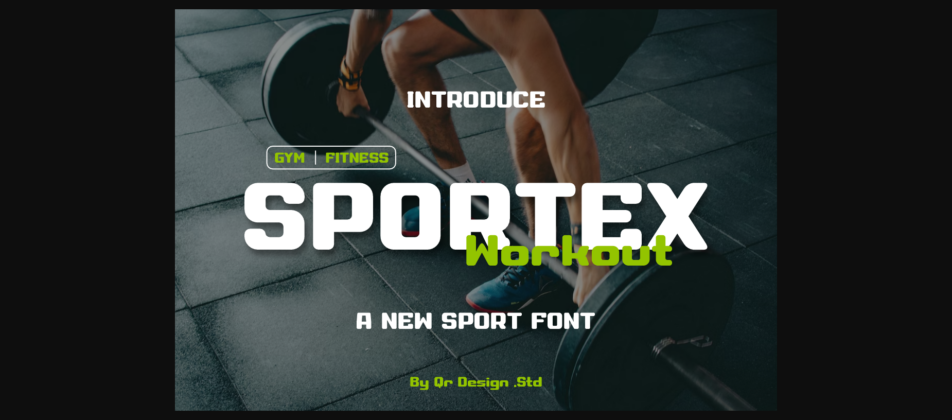 Sportex Workout Font Poster 3