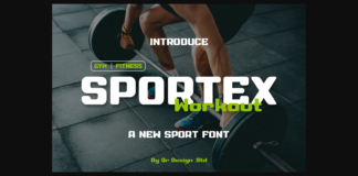 Sportex Workout Font Poster 1