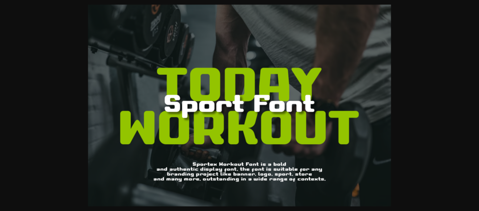 Sportex Workout Font Poster 4