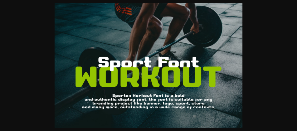 Sportex Workout Font Poster 8