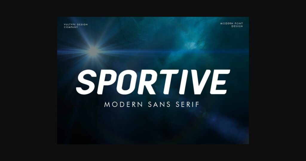 Sportive Font Poster 3