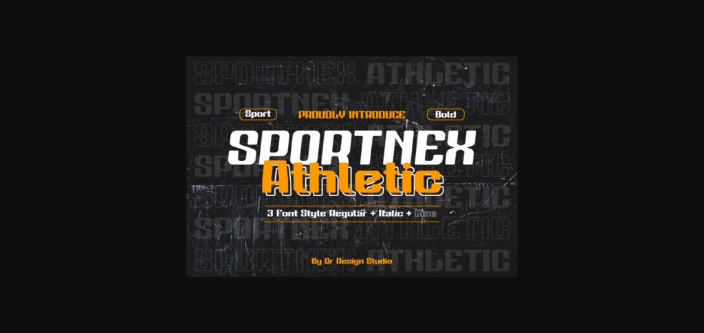 Sportnex Athletic Font Poster 1