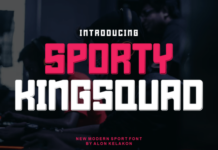 Sporty Kingsquad Fonts