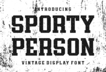 Sporty Person Font