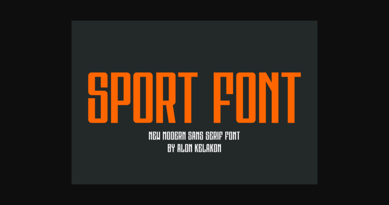 Sporunner Font Poster 2