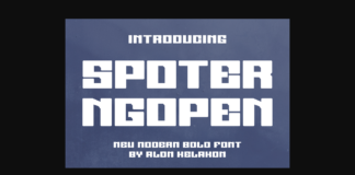 Spoter Ngopen Font Poster 1