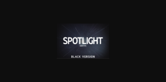 Spotlight Black Font Poster 1