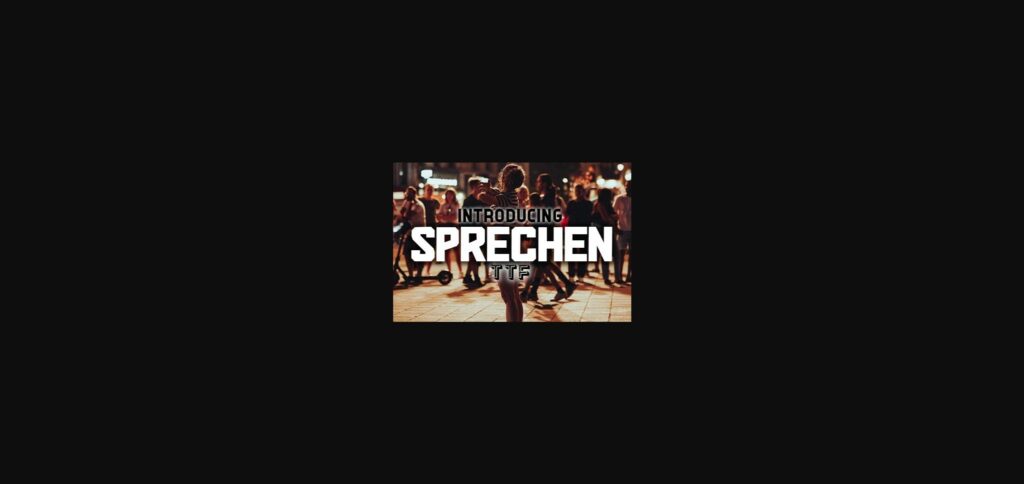 Sprechen Font Poster 1