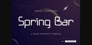 Spring Bar Font Poster 1